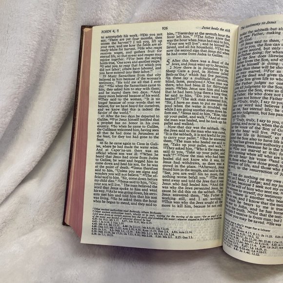 Vintage THE BIBLE Revised Standard Version Hardcover American Bible Society 1980 - Picture 11 of 12